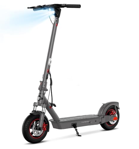 Electric Scooter with 10" Tires, 600W Peak Motor, 22 MPH Speed, 30 Miles Range, Dual Brakes, LCD Display N78163
