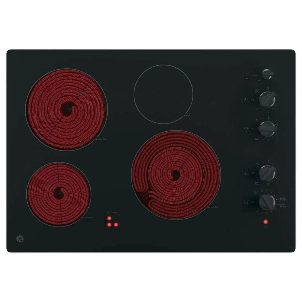 30 inch Black 4 Burner Electric Cooktop O827
