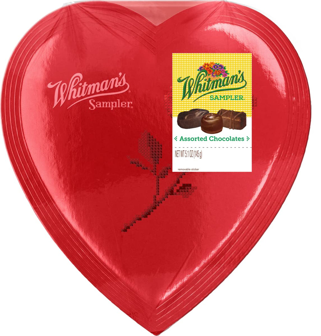 Assorted Chocolate Sampler Heart Box, 5.1 Ounce Y532