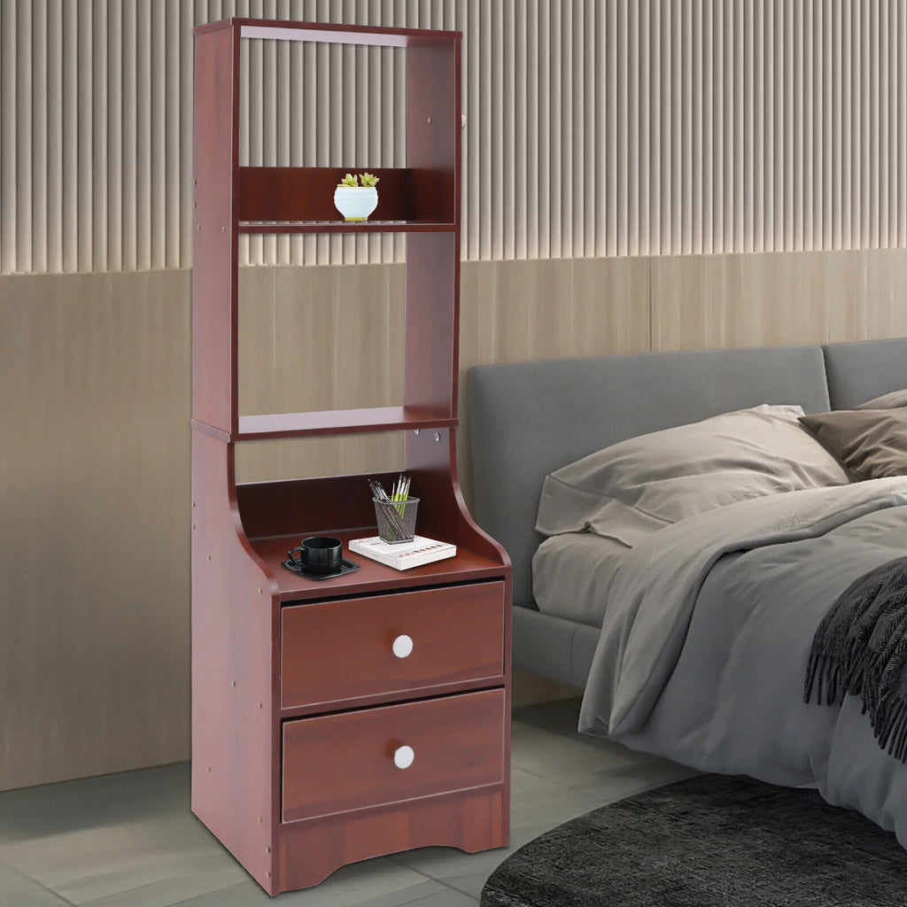 Tall Nightstand with 2 Drawers R50017