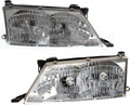 Headlight Assembly Compatible with 1998-1999 Toyota Avalon Halogen, Set of 2 X7076