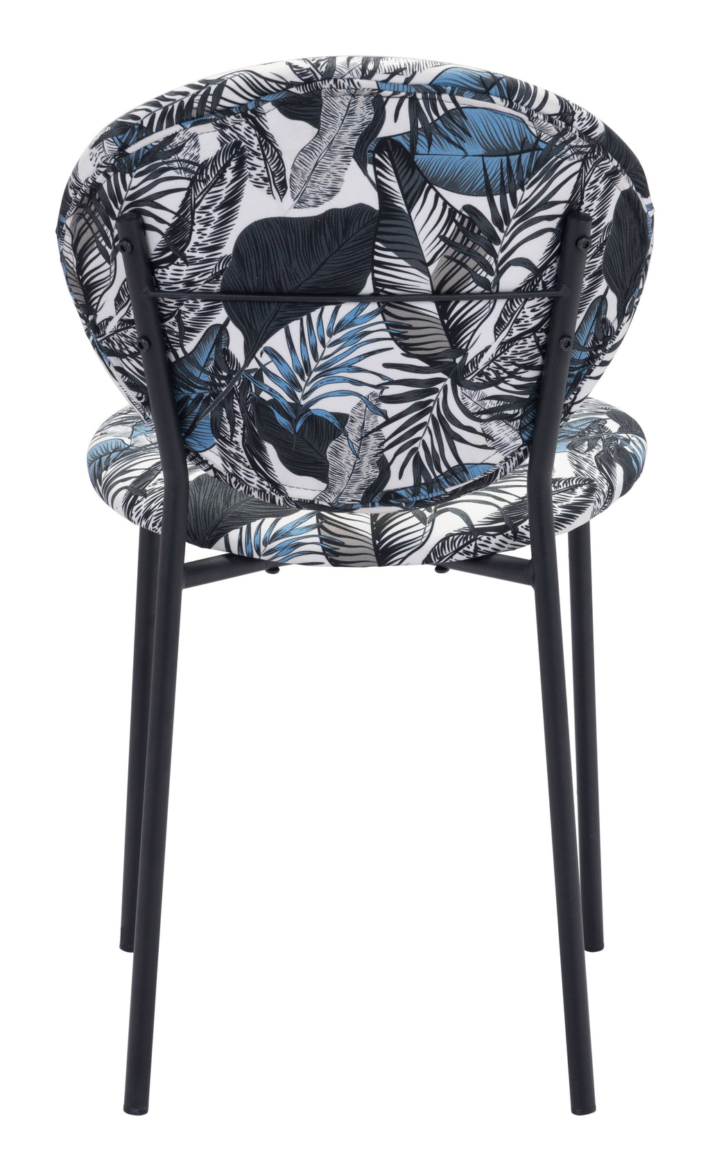 Black Leaf Print Dining Chair (Set of 2) H7914