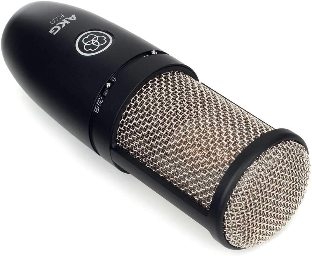 Large-Diaphragm Cardioid Condenser Microphone Bundle with XLR Cable, Pop Filter, Cable Ties and Microfiber Cloth Q548879