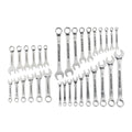 Fully Polished SAE and Metric Combination Wrench Set, 32 Piece X478