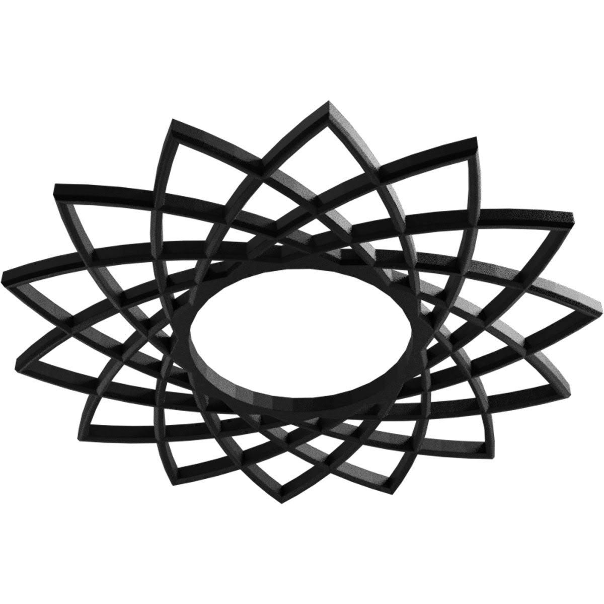 38x22OD x 14 5/8x22ID x 1x22P PVC Pierced Ceiling Medallion E25653