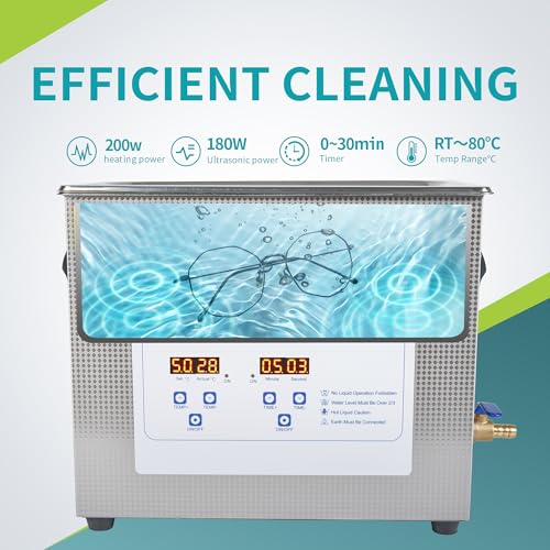0.8L Ultrasonic Cleaner Stainless Steel Jewelry Cleaning Machine Z739293