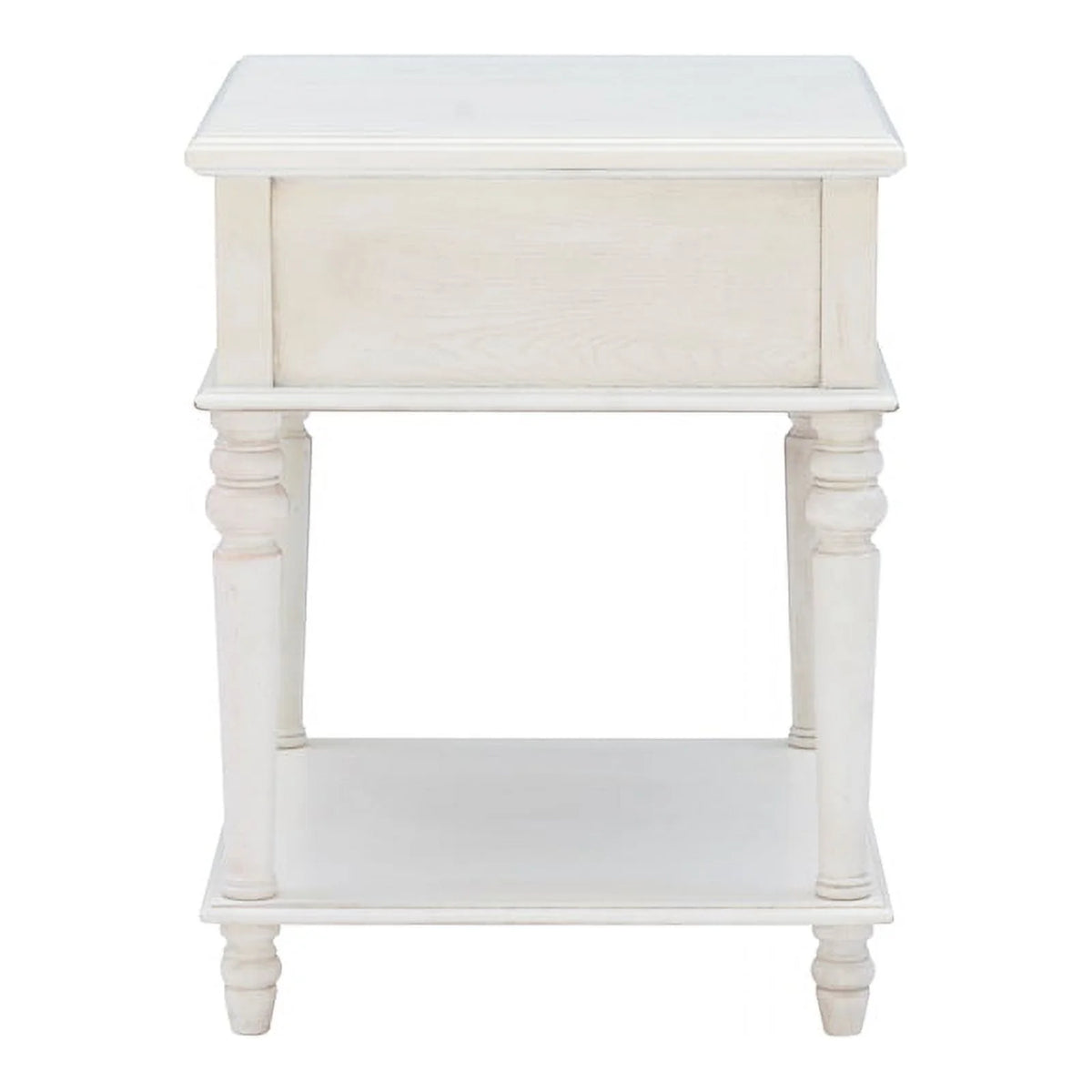 White Wood Side Accent Table Y446202