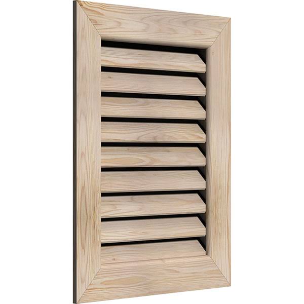 28-in W x 12-in H Unfinished Smooth Pine Gable Vent W140
