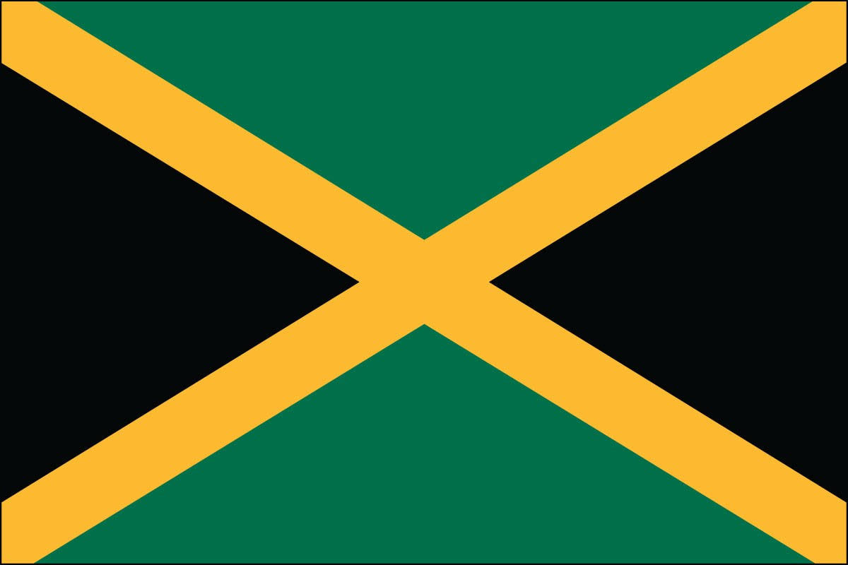 3ft. x 5ft. Jamaica Flag with Side Pole Sleeve U341434