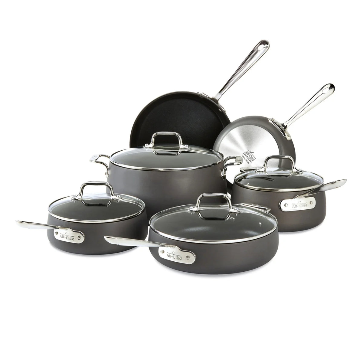 10 Piece Hard Anodized Nonstick Cookware Set H82195