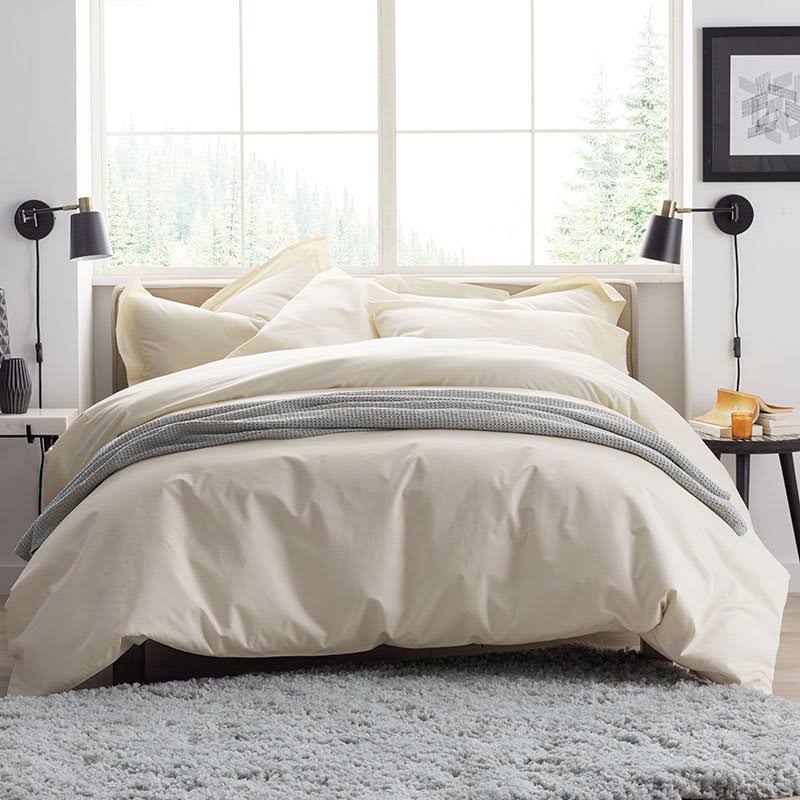 Supima Cotton Percale Sham - Moss Green, Euro U562534
