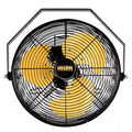 Yellow 12 in. 3-Speeds Wall Fan with Metal Structure J2419