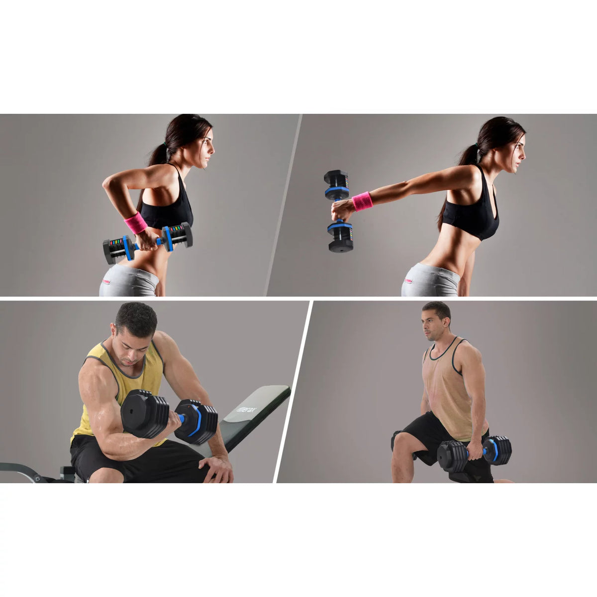 55 lb Adjustable Dumbbell with Tray S494305