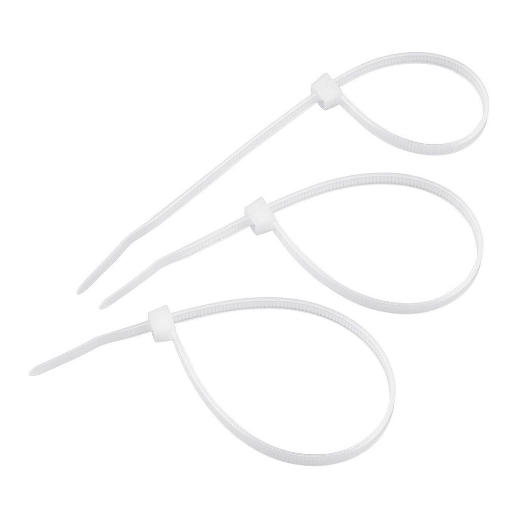 White 8 in. Cable Ties 100-Pack J74258