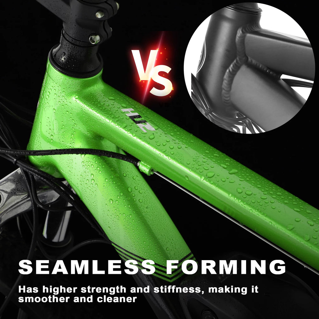 Electric Bike 26 Adults 350W Motor 36V 10Ah Battery 21-Speed Green K871