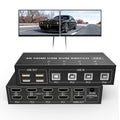 4 Port HDMI KVM Switch 4K@60Hz 4 in 2 Out T78182