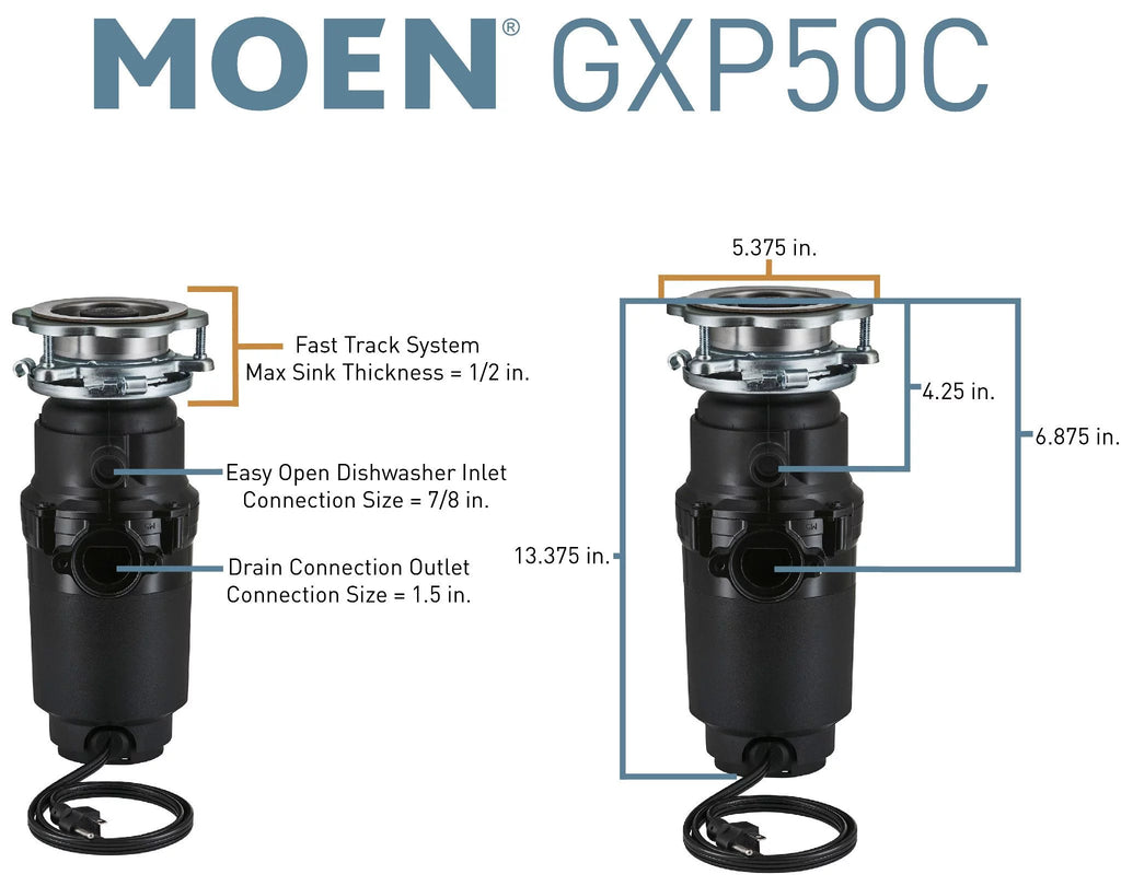 1/2 HP Continuous Feed Garbage Disposal Z864811