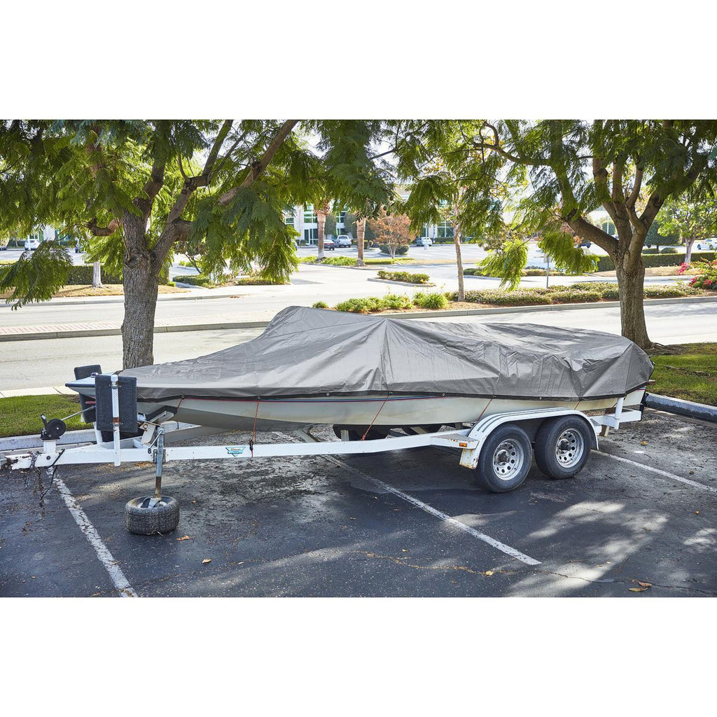 12 ft. x 20 ft. Silver and Black Weather-Resistant Tarp U18565