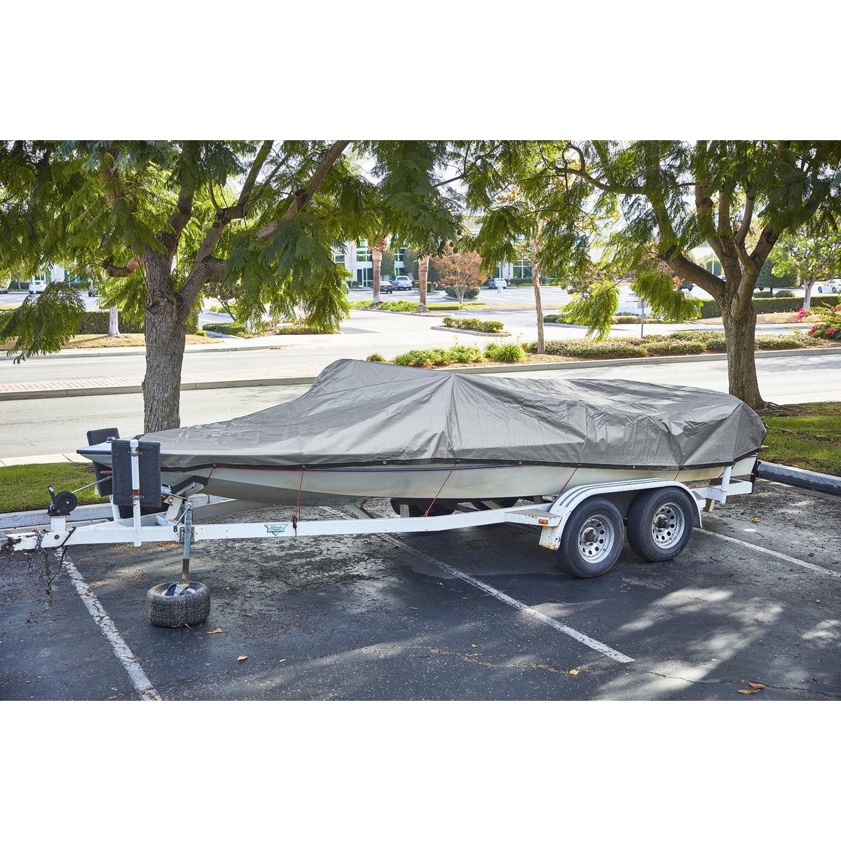 12 ft. x 20 ft. Silver and Black Weather-Resistant Tarp U18565