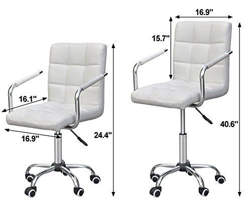 White Adjustable Executive Office Chair N54308