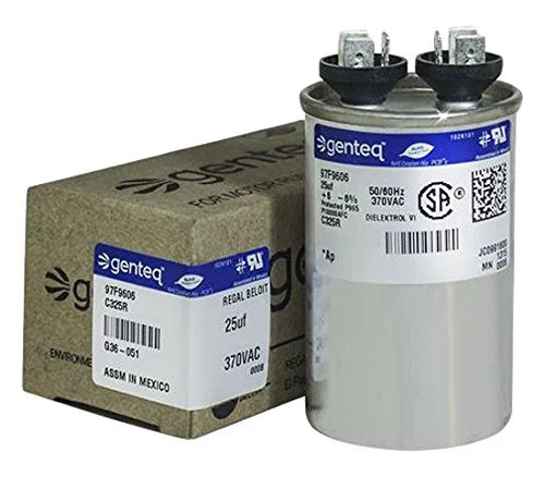 25 UF MFD X 370 Vac Round Capacitor W978