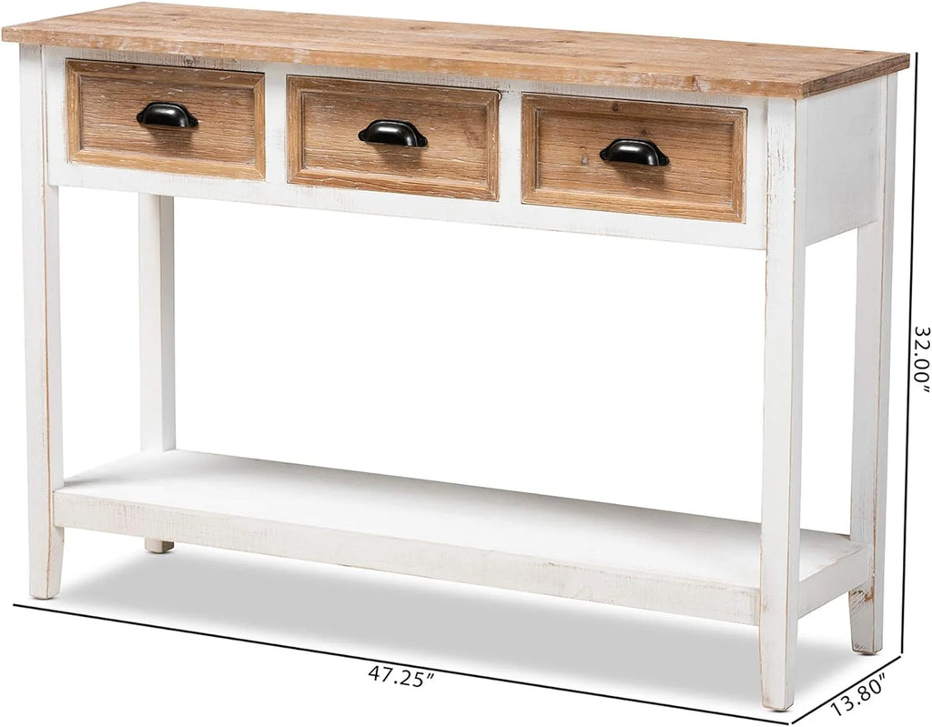 White Oak Console Tables N250