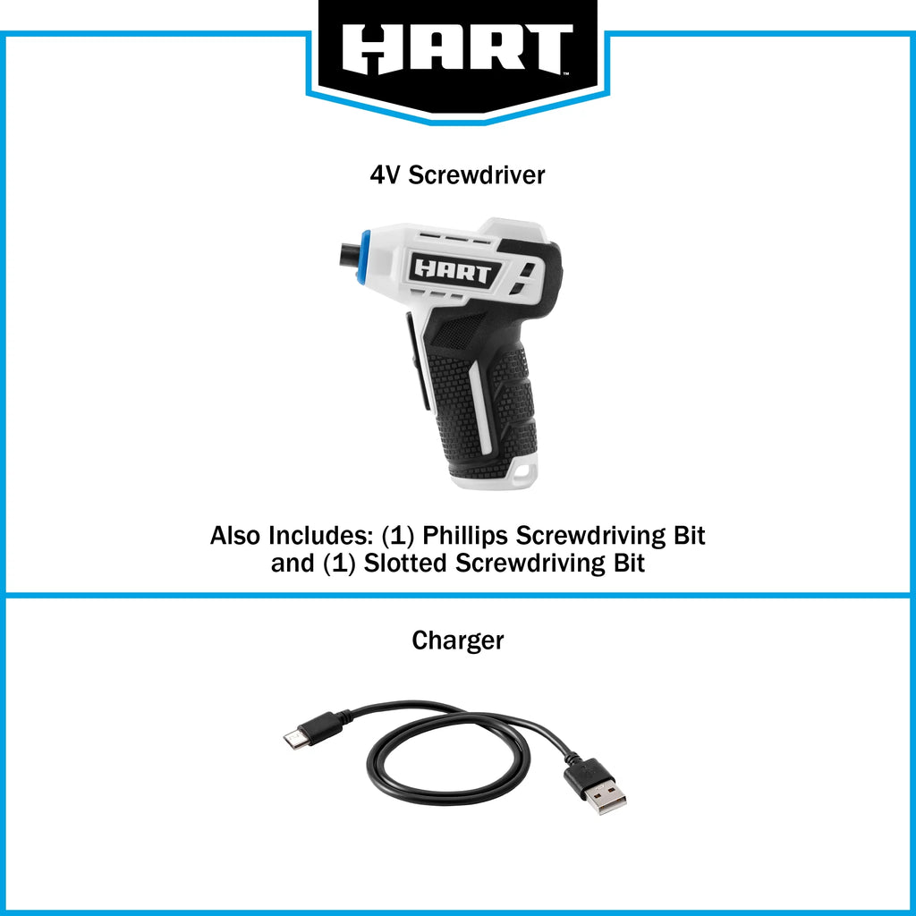 4-Volt Cordless Screwdriver Y1362