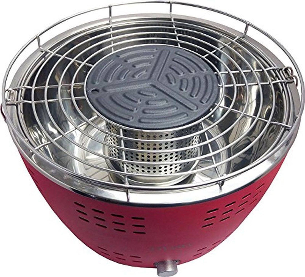 Red Portable Charcoal Grill K54419