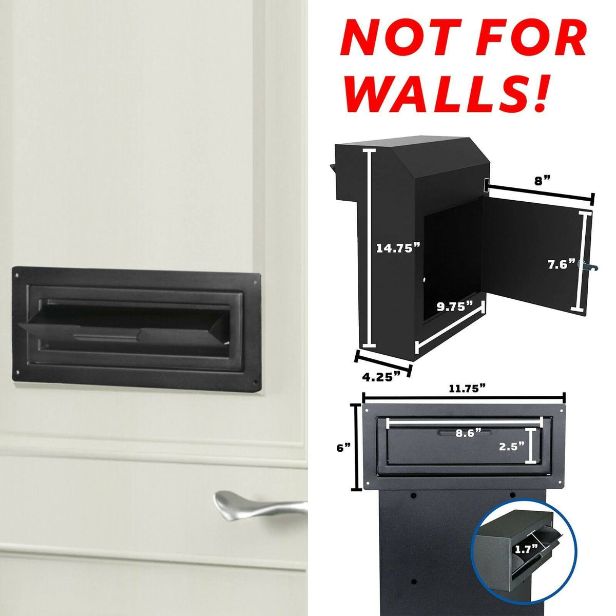 Locking Steel Cabinet Mail Slot B56781