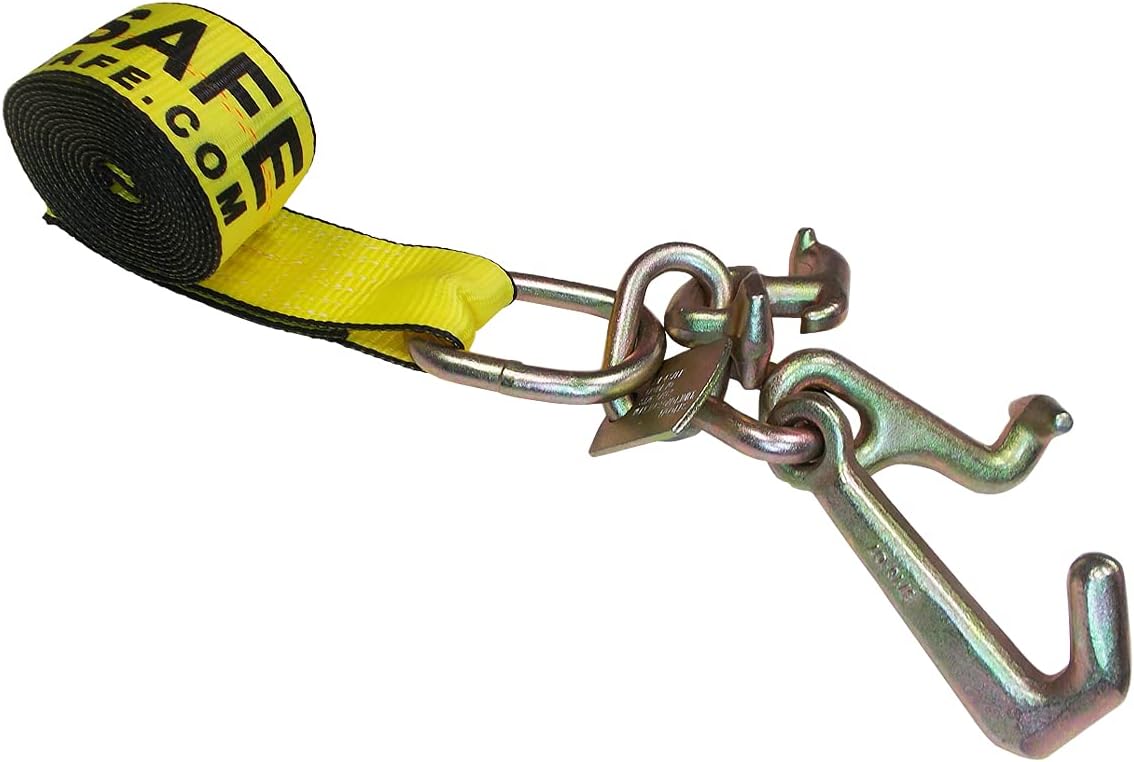 2” x 10’ Auto Tie-Down Car Straps 8 Pack Yellow Q30308