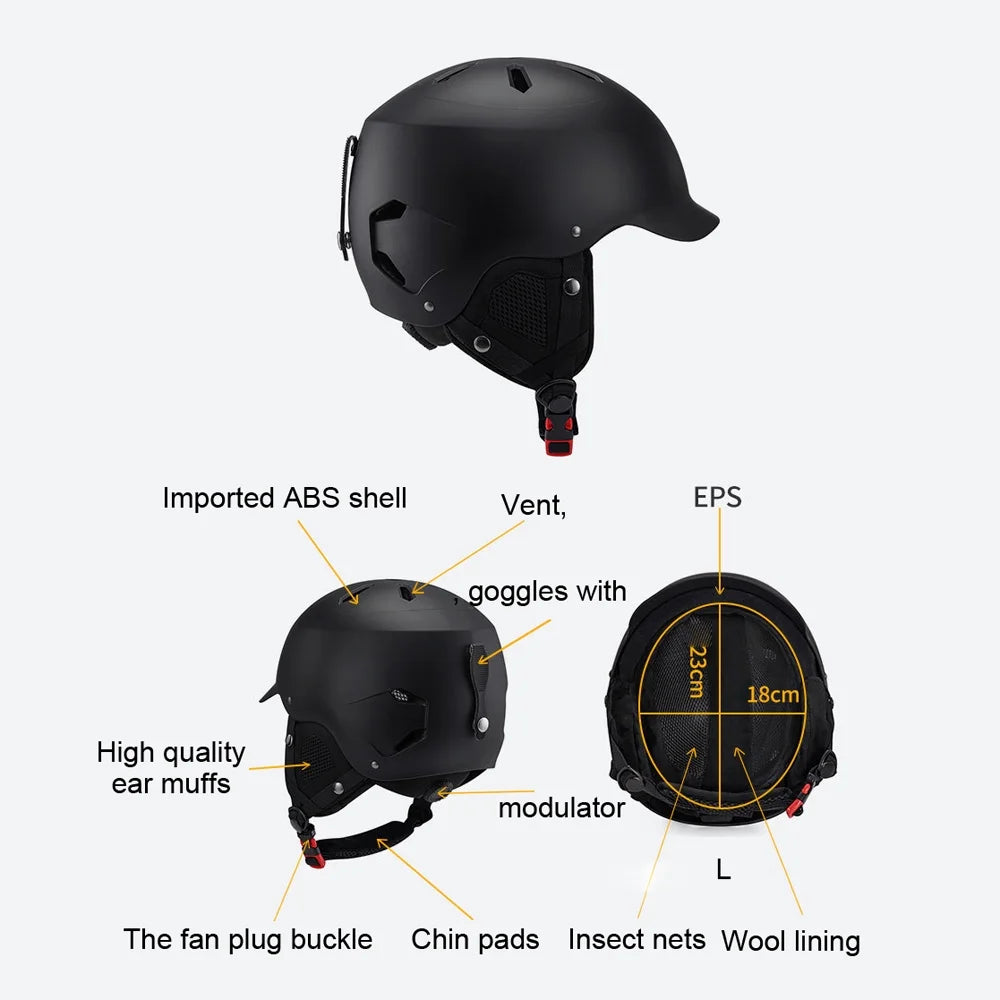 Reinforced ABS Winter Warm Cycling Helmets L980989