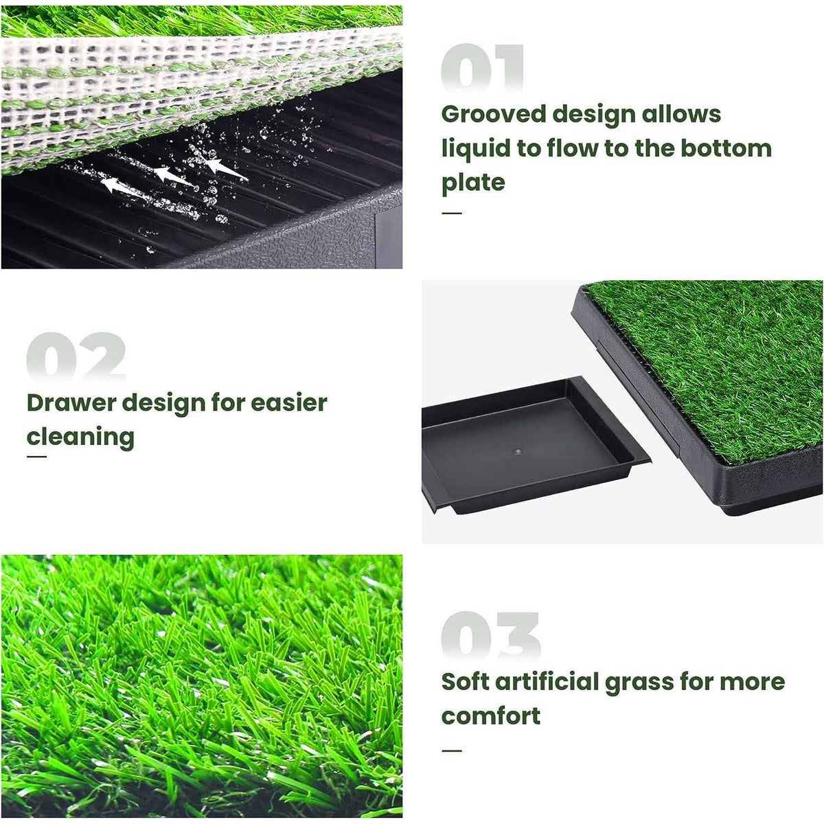 Dog Grass Pad with Tray 20” x 25” X47271