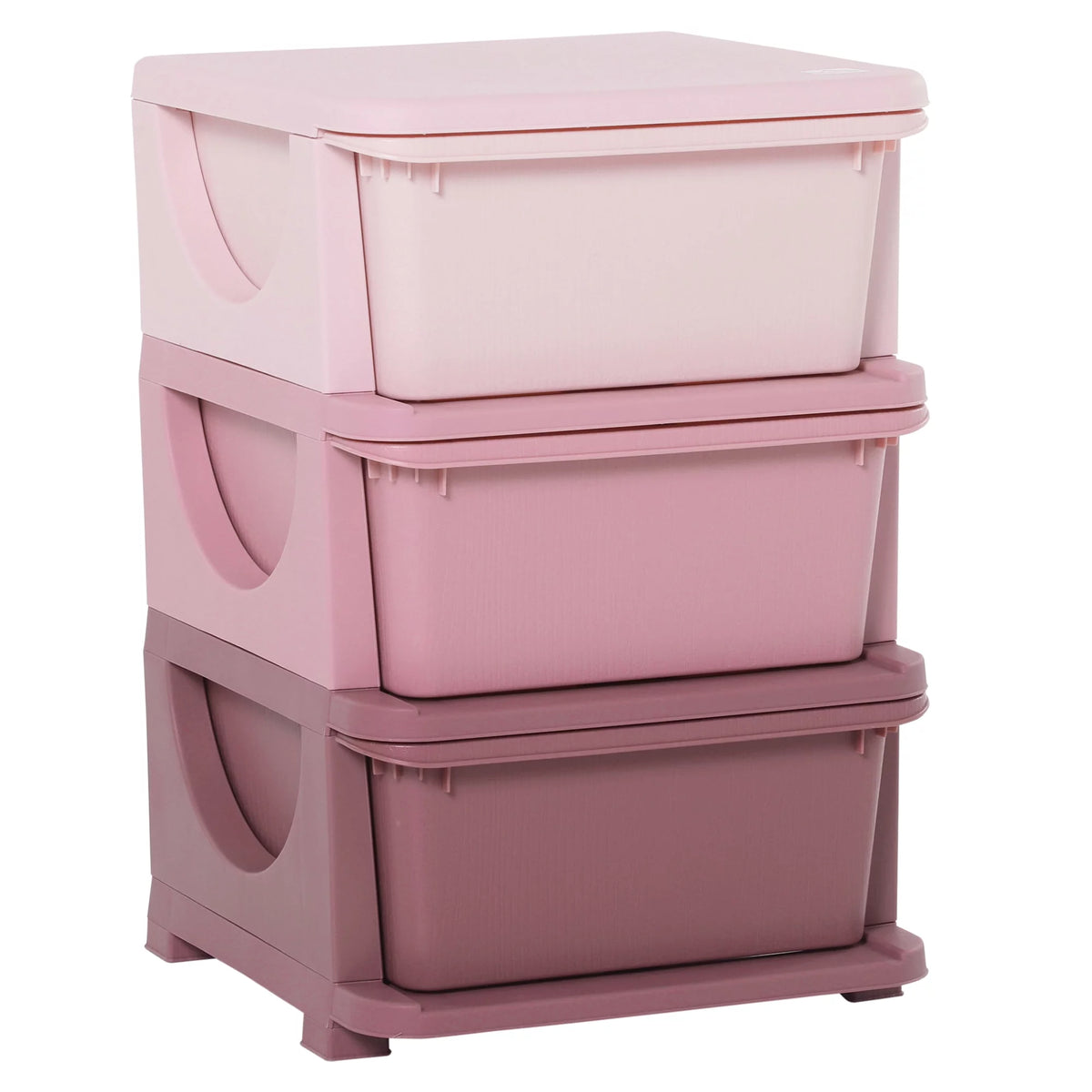 Blue 3 Tier Kids Storage Unit Dresser Tower T897332