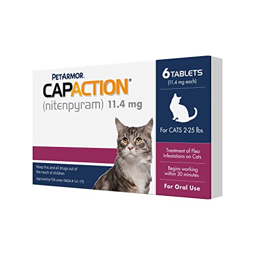 Oral Flea Treatment Tablets for Cats, 6 Doses I27621
