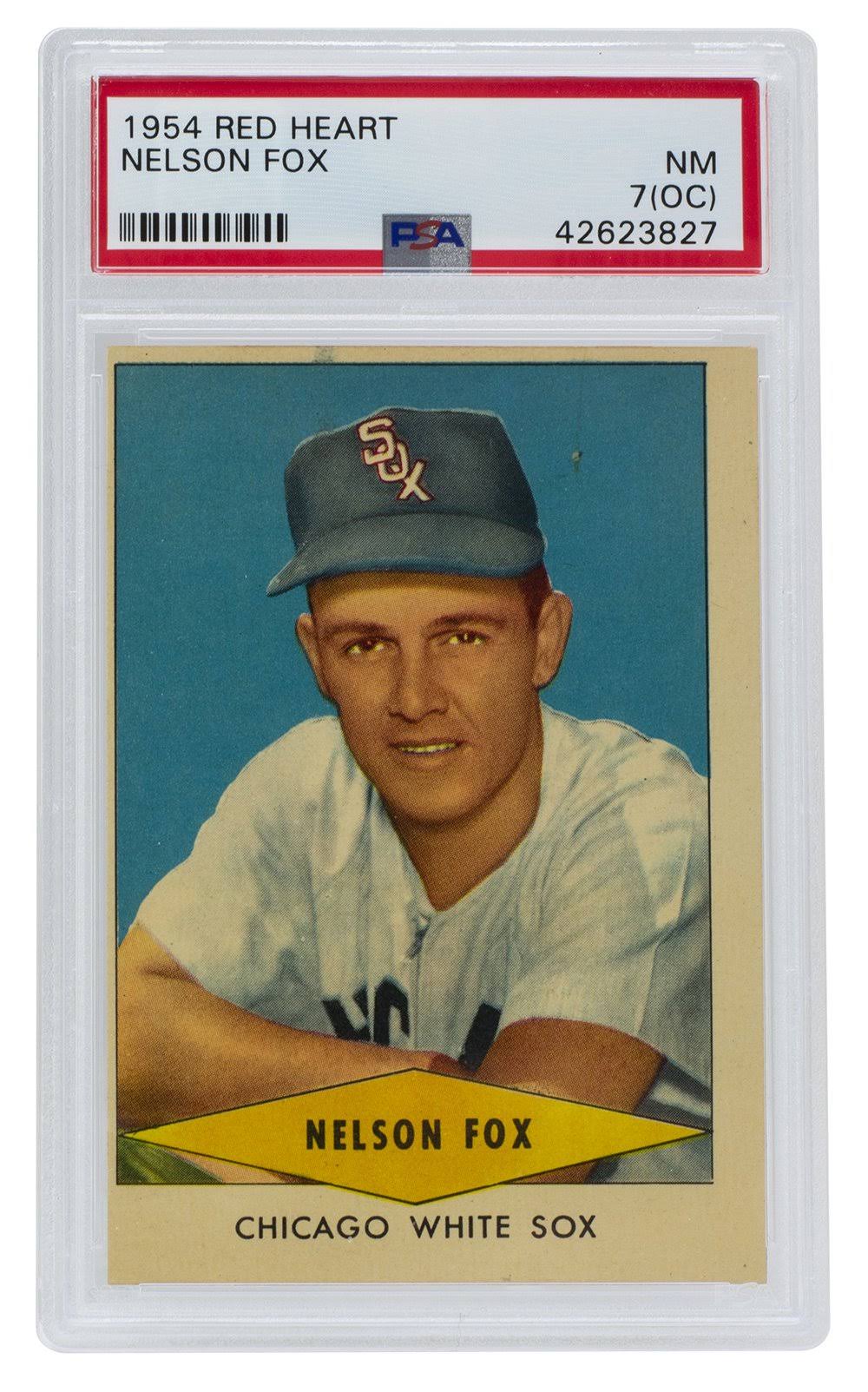 1954 Red Heart Baseball Card NM 7 OC I6761
