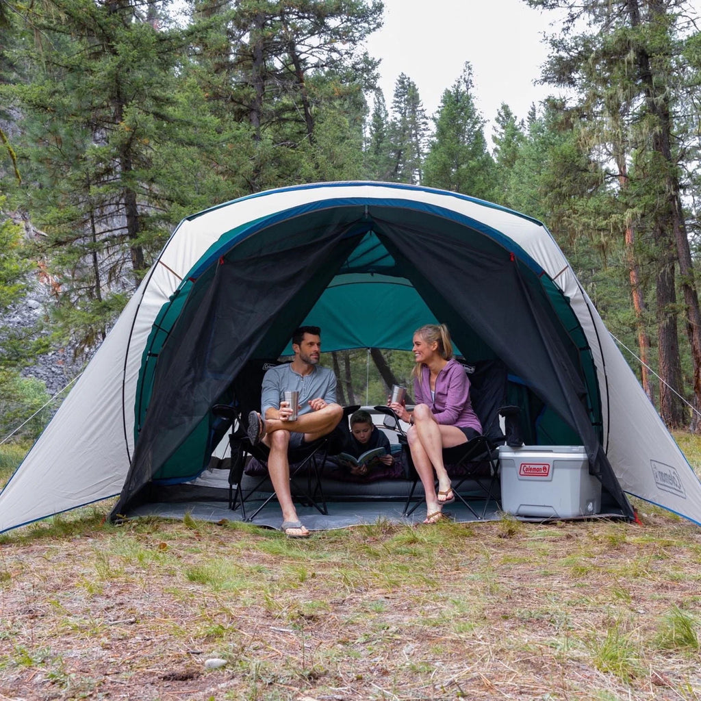 4 Person 2 Room Green Cabin Tent S254183