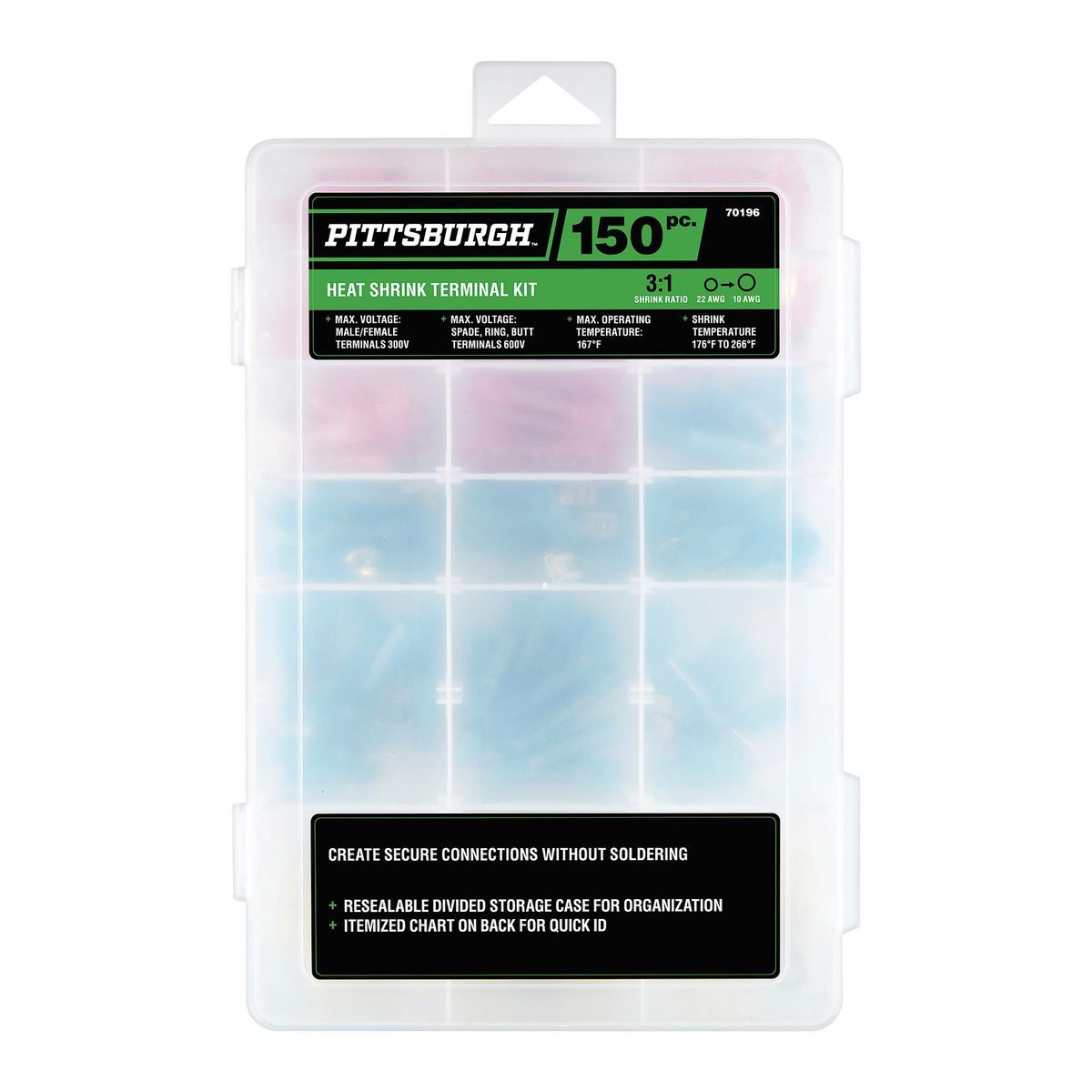 150-Piece Heat-Shrink Terminal Kit W43073