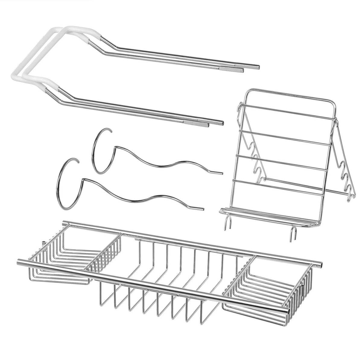 Stainless Steel Bathtub Caddy Tray with Extending Sides Z38205