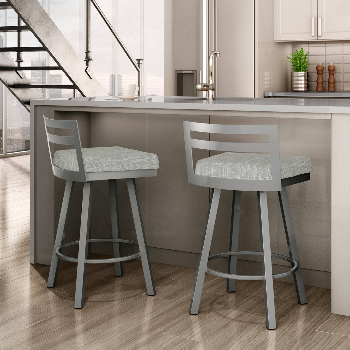 Copper Swivel Counter Stool X2522