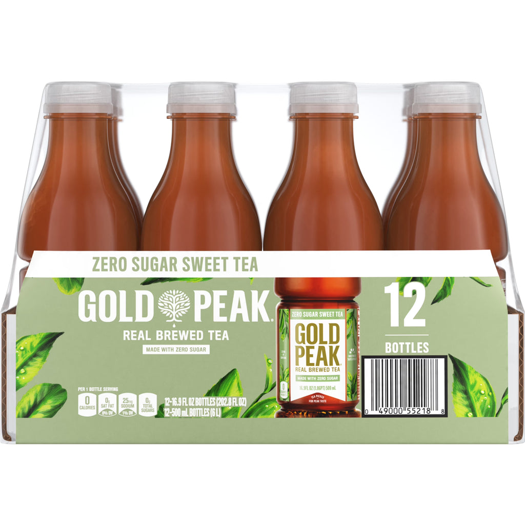 Zero Sugar Sweet Tea Bottles, 16.9 fl oz, 12 Pack Q383039
