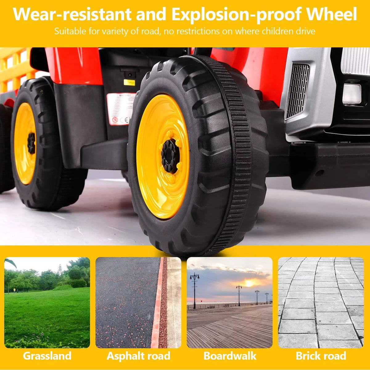 12V 7Ah Kids Electric Tractor with Remote Control L940