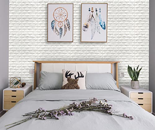 White Foam Brick Wallpaper 11PCS M6843