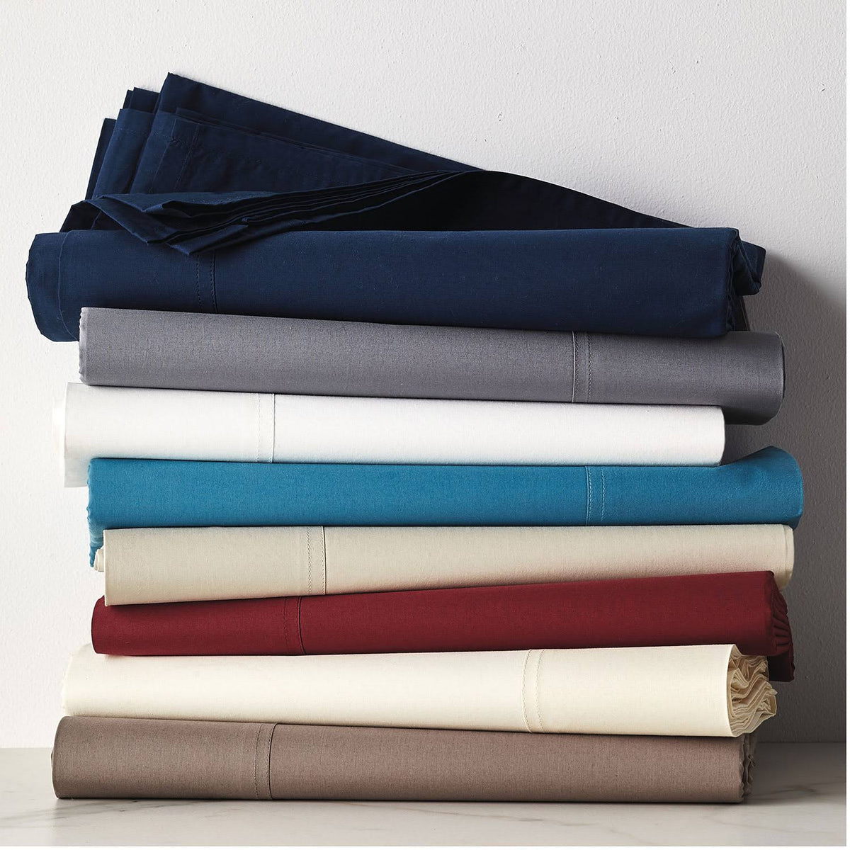 Supima Cotton Percale Sham - Moss Green, Euro U562534