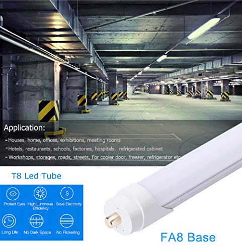 25-Pack 8ft 45W 5000K 4500LM Frosted LED Tube F486