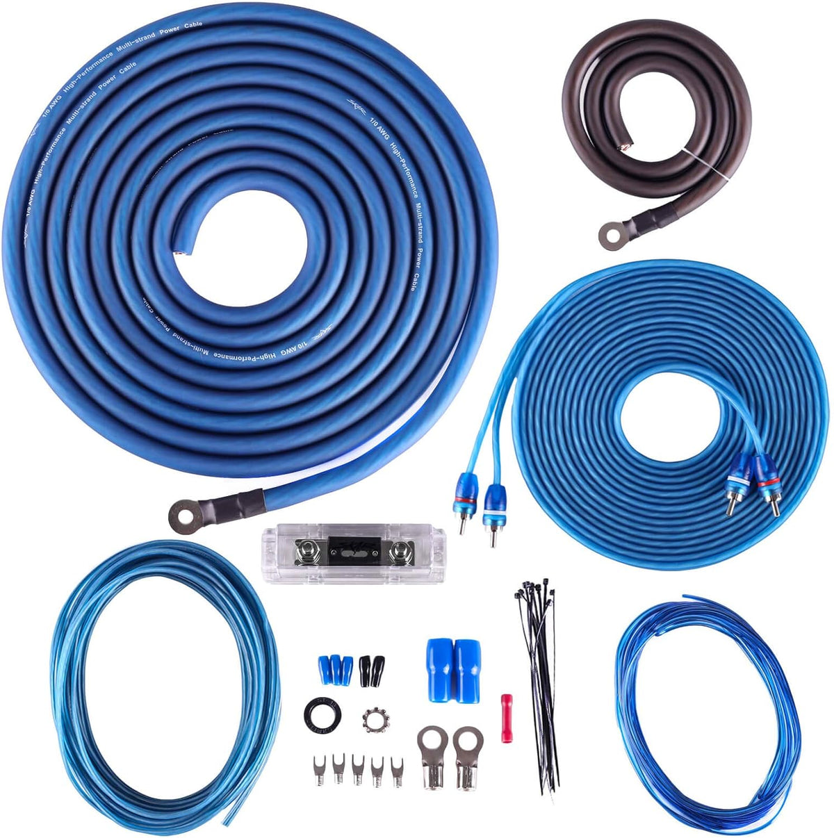 1/0 Gauge CCA Amplifier Installation Wiring Kit I53136