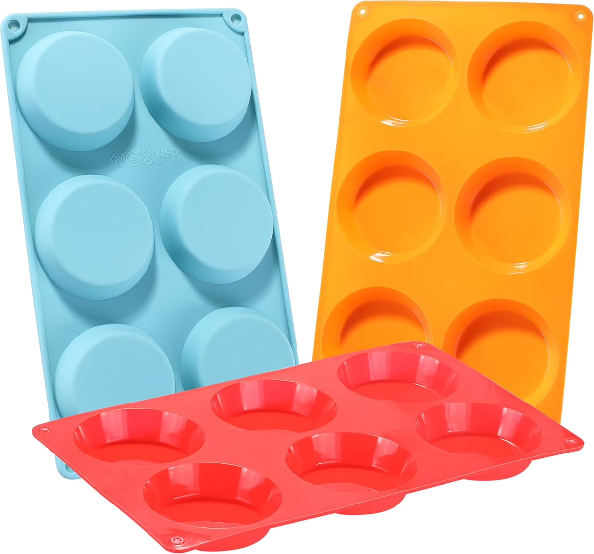 3" Round Silicone Egg Mold Pan X45378