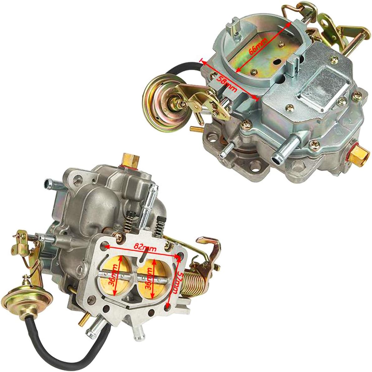 2 Barrel Carburetor Carb Manual Choke C211