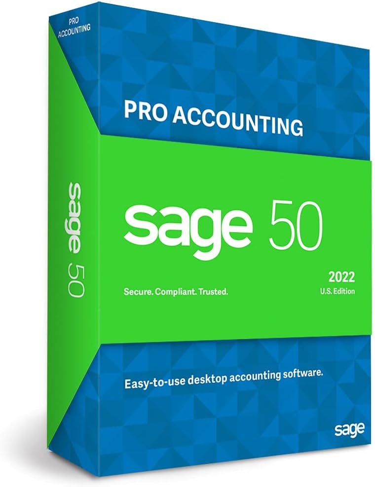 Sage 50 Pro Accounting 2022 U.S. Accounting Software P482067