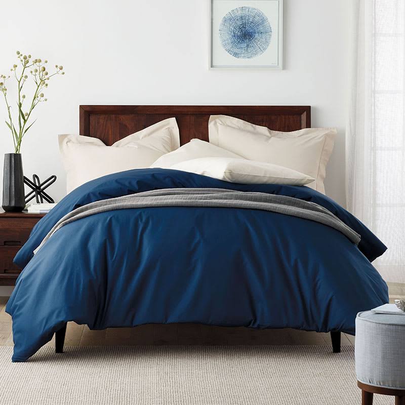 Supima Cotton Percale Sham - Moss Green, Euro U562534