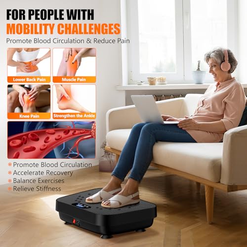 Vibration Plate Exercise Machine with 330 Lbs Capacity Q529336